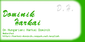 dominik harkai business card